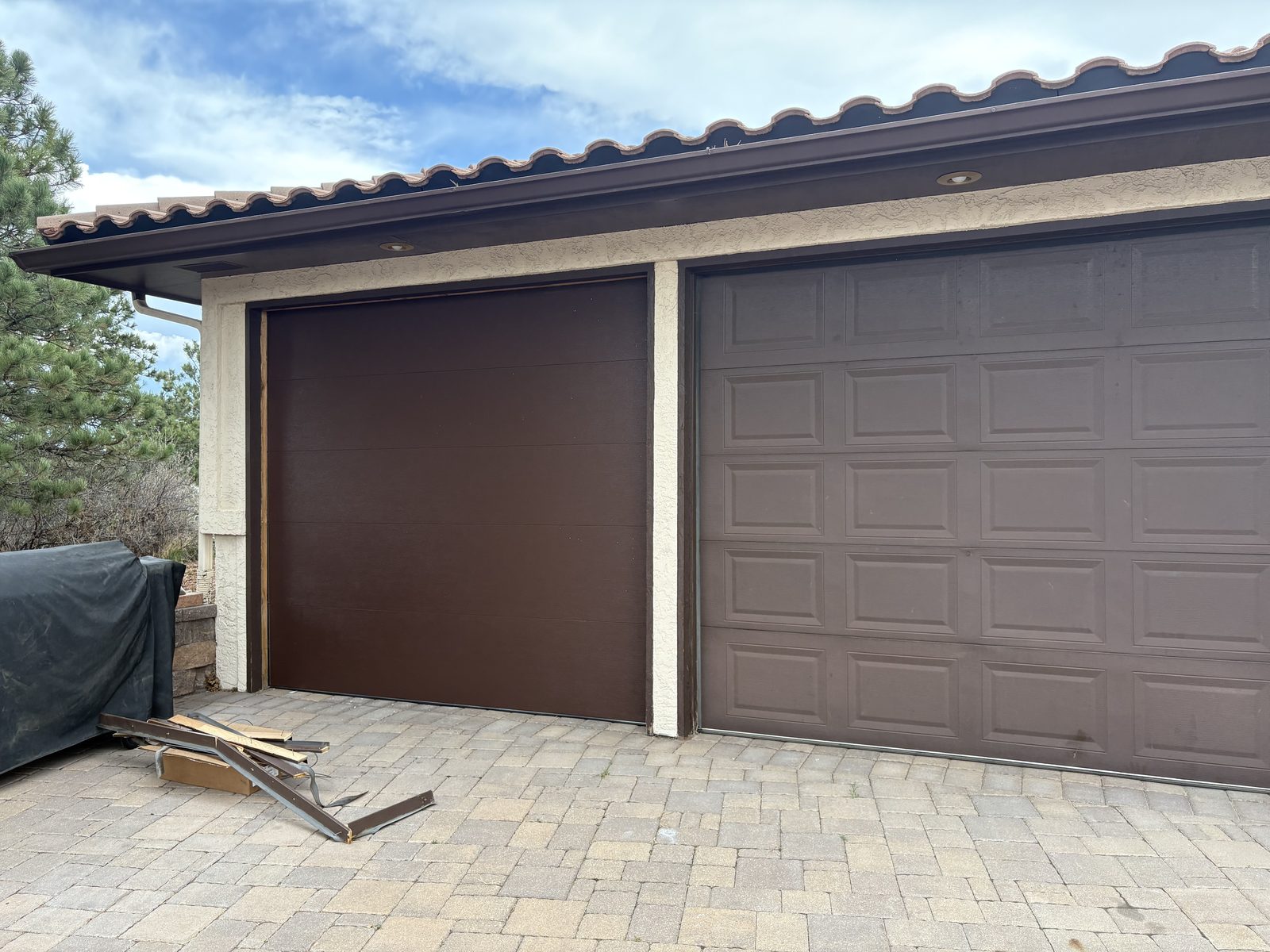 Garage door replacement work for a Colorado Springs home